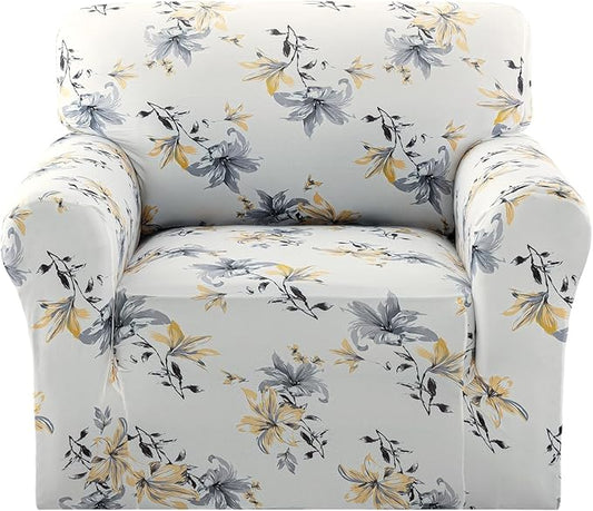 H.VERSAILTEX Floral Pattern Chair Slip Covers Printed Couch Cover Super Soft