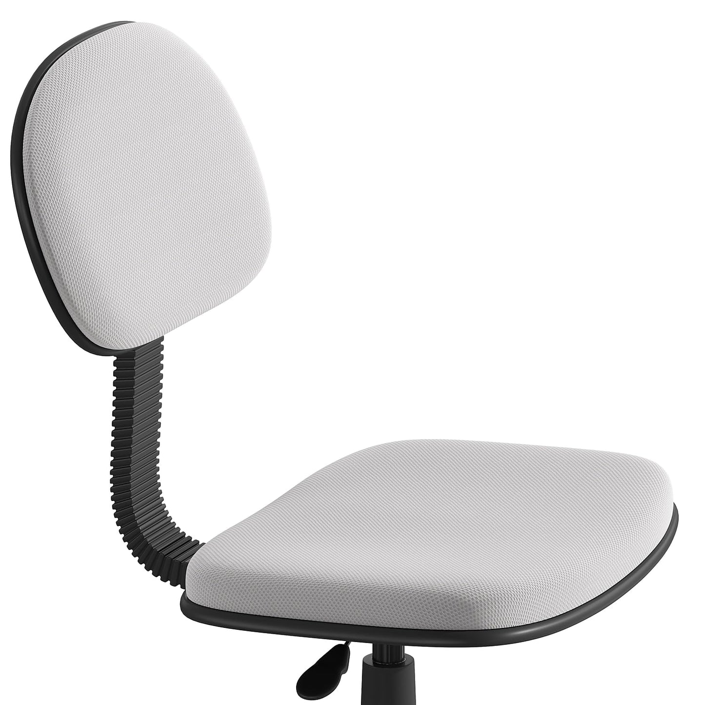 Flash Furniture Harry Low Back Swivel Task Office Chair - Adjustable Gray Student Chair with Padded Mesh Seat & Back - Homeschool Study Chair
