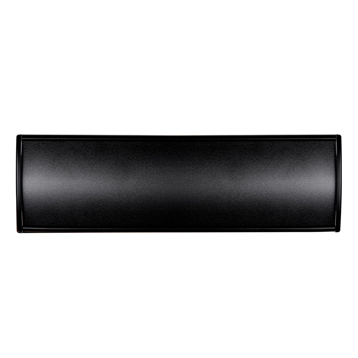Set of 5 - Nameplate Holder for Wall Mount, 2.36'' x 8'' Curved Office Business Door Sign Holder-Black