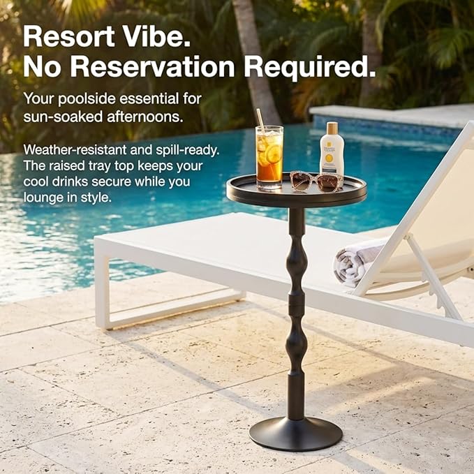 Small Round Drink Table, Pedestal Tables, Small Round Side Table
