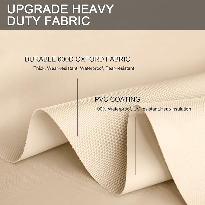 Patio Furniture Set Covers Waterproof Heavy Duty 600D Outdoor Sectional Sofa