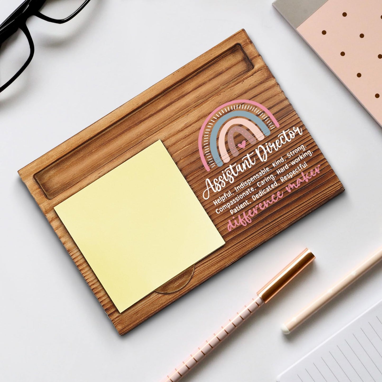Assistant Director Sticky Note Holder, Assistant Director Office Decor, Assistant Director Gifts, Assistant Director Thank You Appreciation Gifts for Women Self-Stick Note Pad Holders WPP10