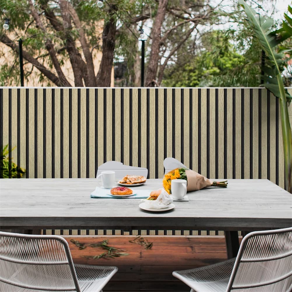 myforHD Wood Grating Stripe Self-Adhesive Wallpaper - Peel & Stick, Removable, Waterproof, PVC Vinyl Film, Multiple Sizes & Designs