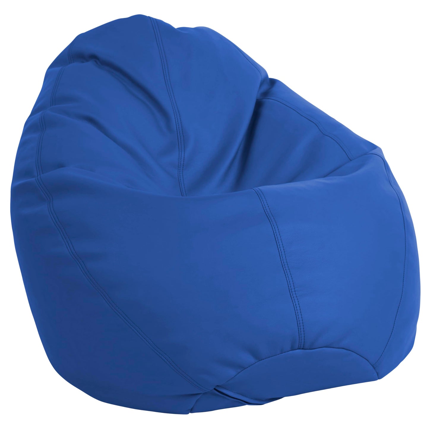 FDP SoftScape Dew Drop Bean Bag Chair with Supportive High-Back Design, For Kids, Teens and Adults, Alternative Seating for Dorms, Schools, Libraries, Daycares or Home - Blue