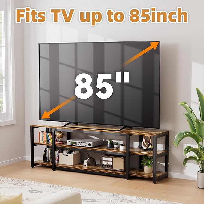 Aquzee 85 inch TV Stand, Entertainment Center