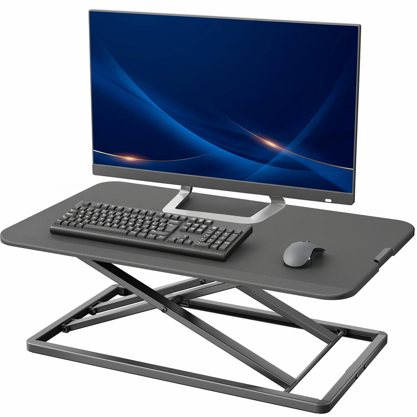 VIVO Black 29 inch Single Top Standing Desk Converter, DESK-V000U