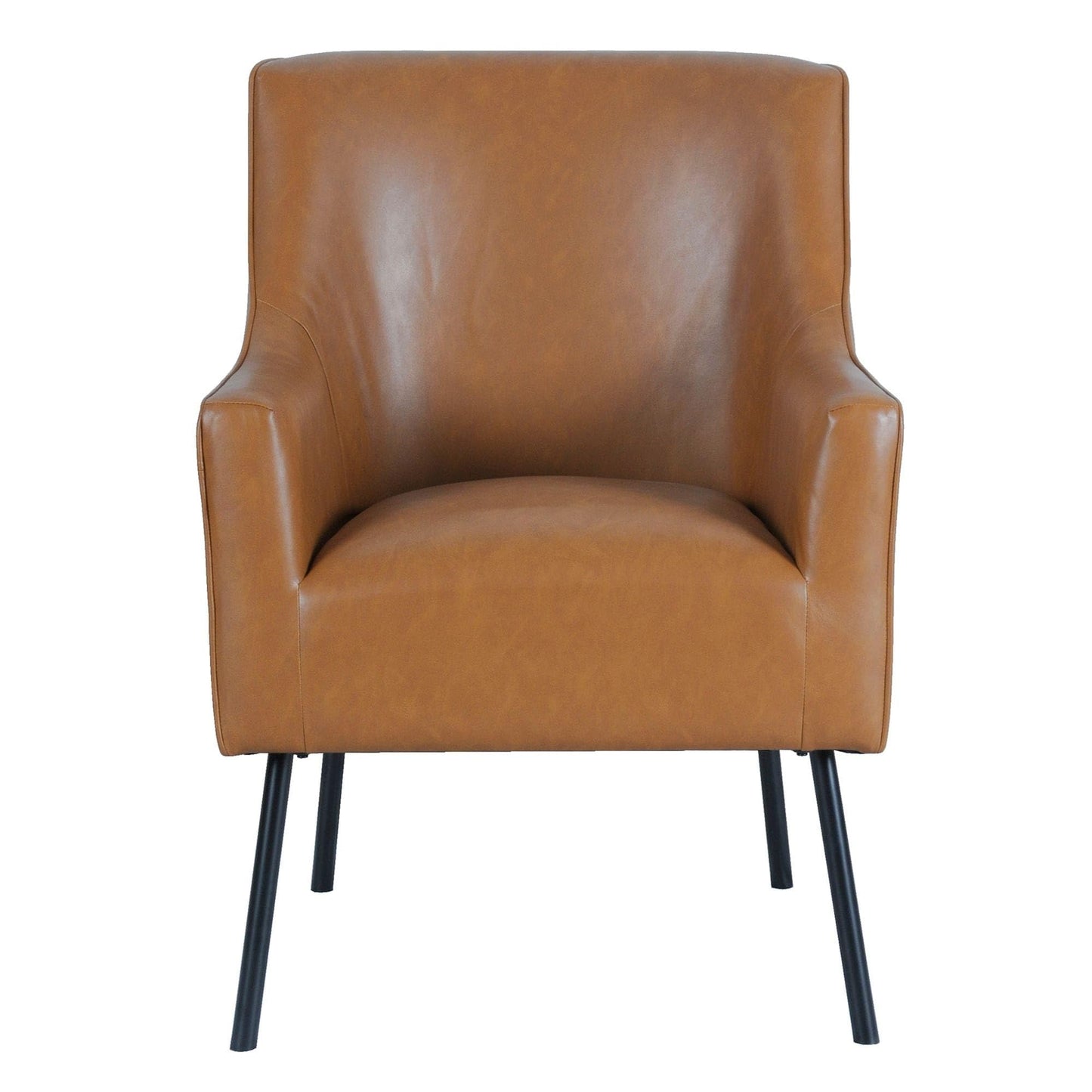 HomePop Modern Faux Leather Modern Accent Chair