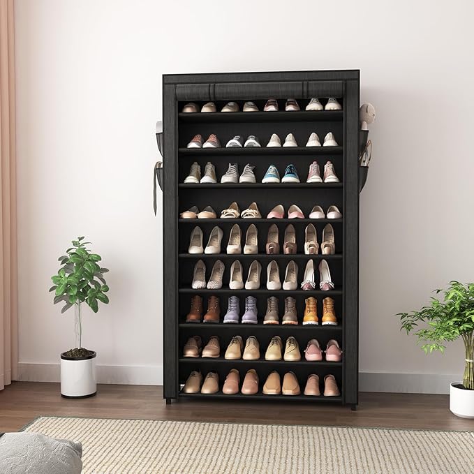 LANTEFUL Shoe Rack with Covers
