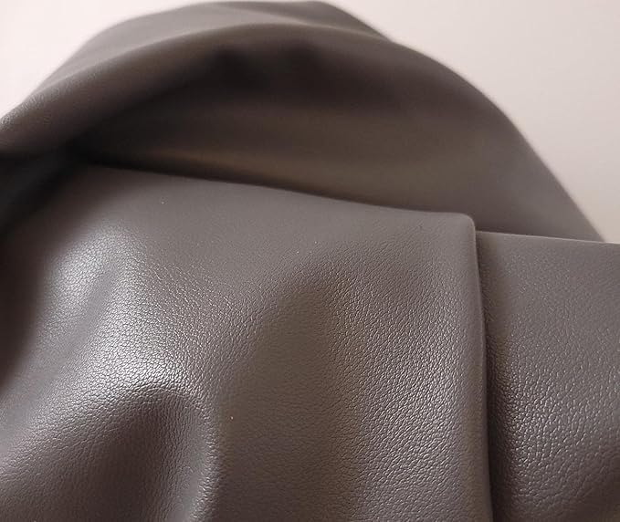 NAT Leathers | Gray Soft Faux Vegan Leather PU | 4 Yards Cut by The Yard |