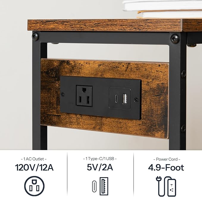 HOOBRO Narrow Console Table