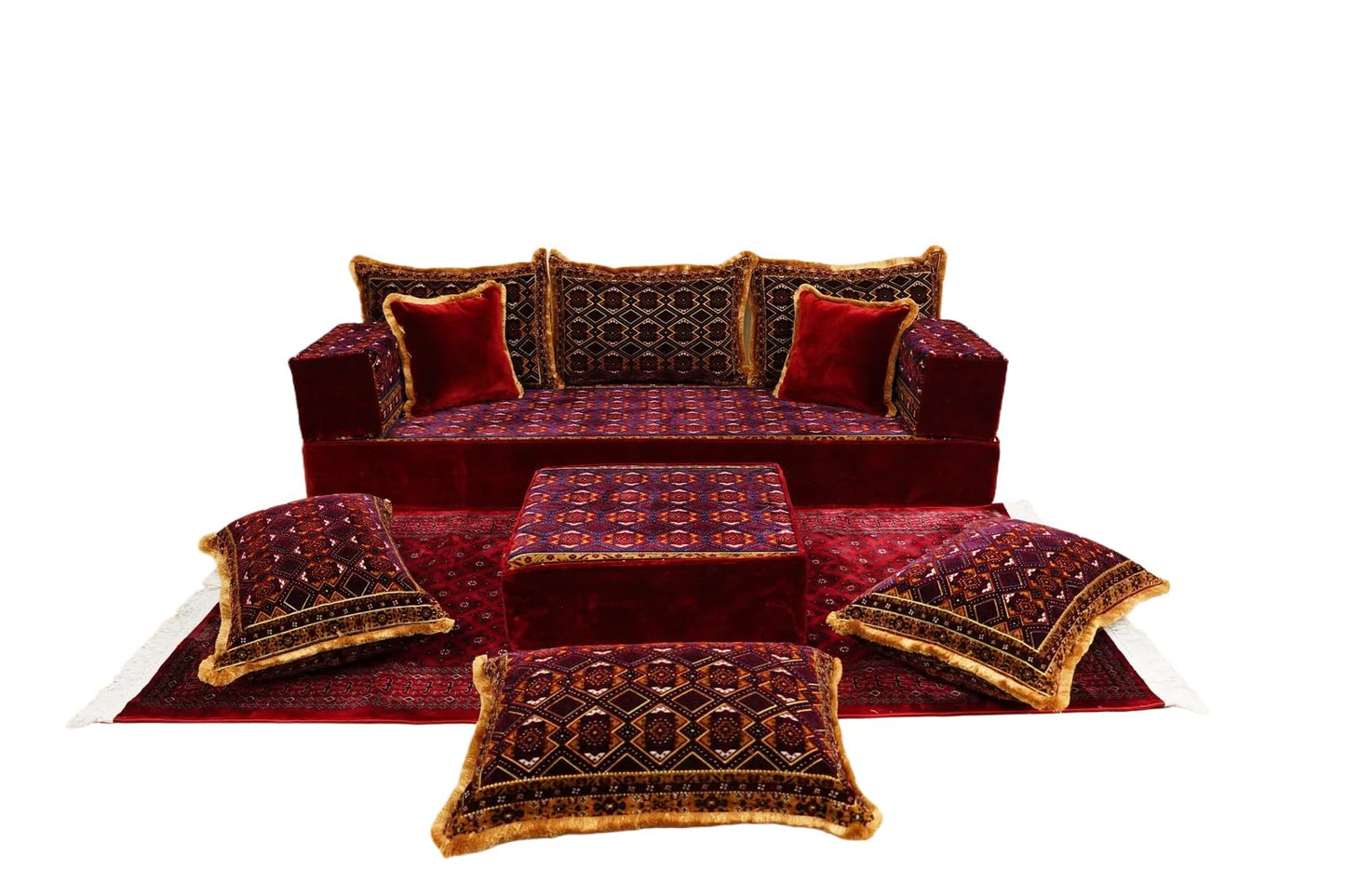 arabicsofa Traditional Floor Majlis Cushions – Modular Diwan Sectional Seating
