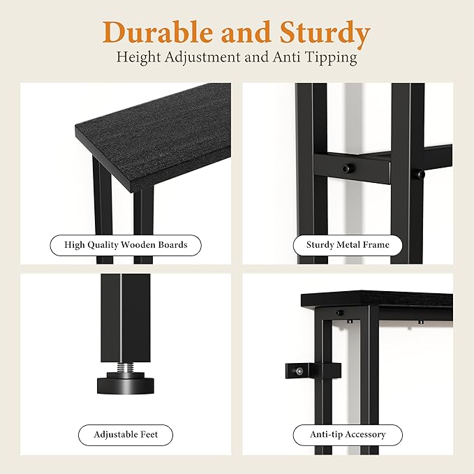 39" Sofa Table Narrow Long