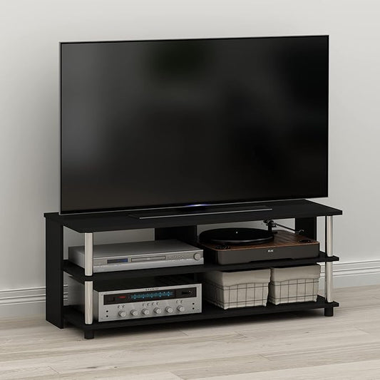 Furinno Sully TV Stand, 3-Tier Rectangular Entertainment Center