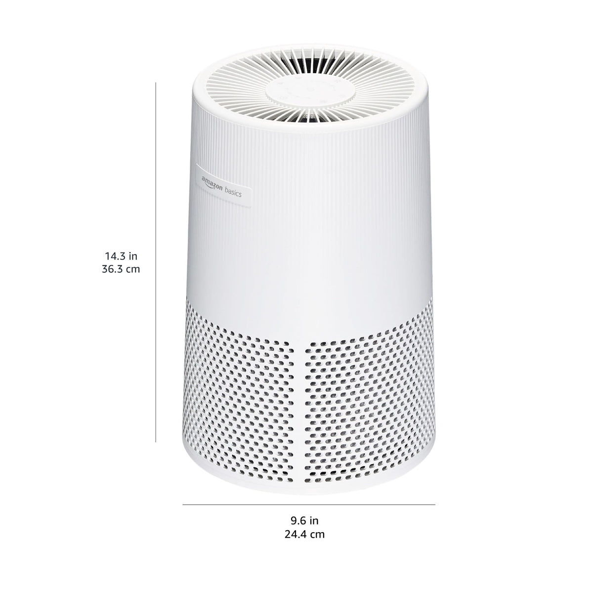 Amazon Basics Air Purifier for Home and Office, With Activated Carbon, 3 Speeds, Timer, Sleep Mode (32db), Energy Star Certificate, Covers Up to 1067 Sq ft, White