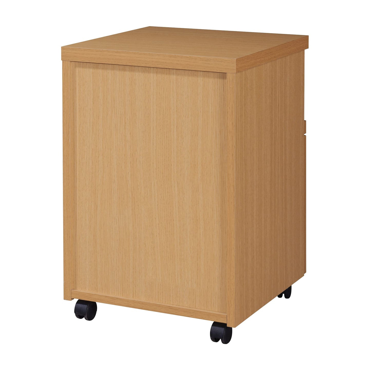 OSP Home Furnishings Denmark Rolling File Cart and Printer Stand with Lockdowel Fastening System, Natural