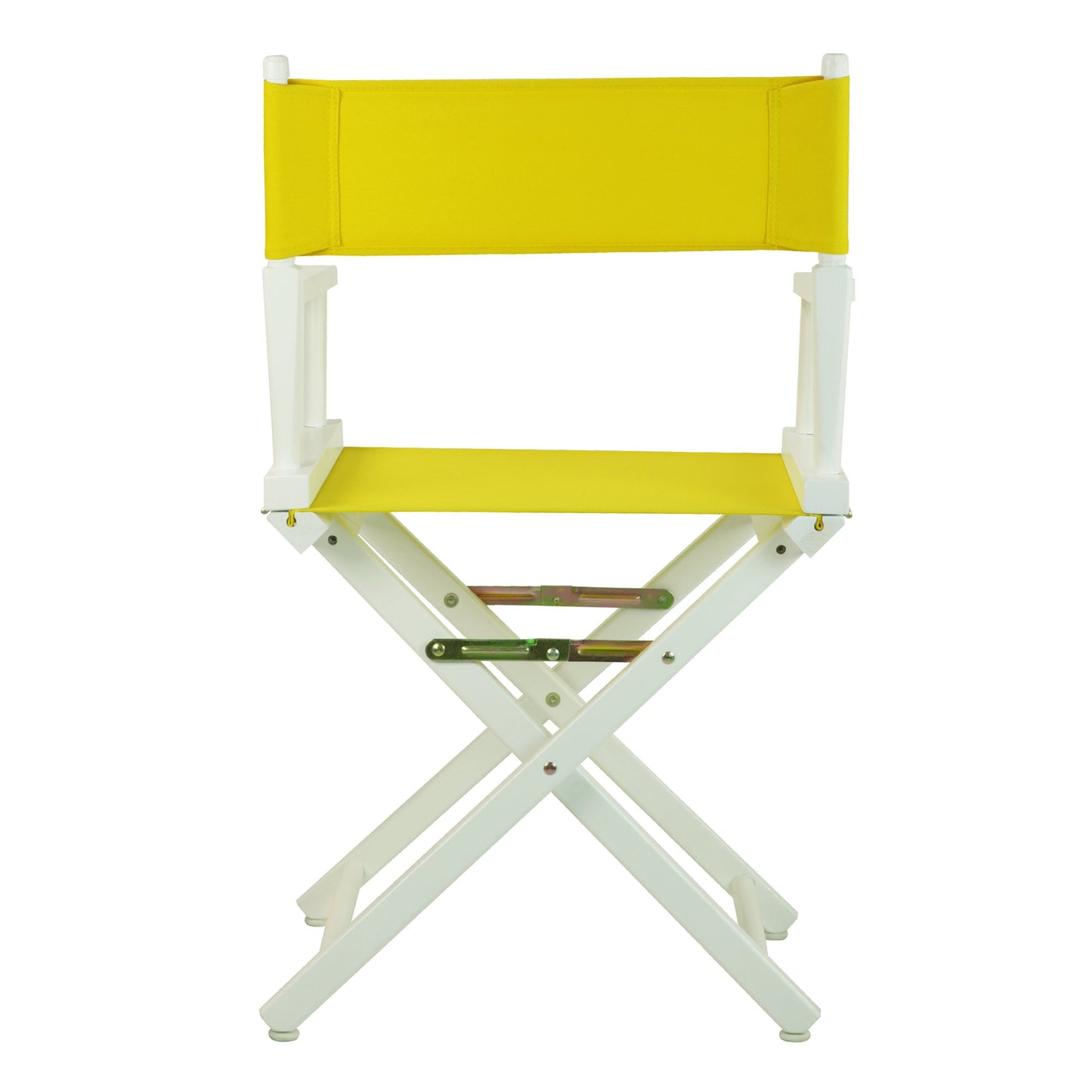 Casual Home 18" Director's Chair White Frame with Yellow Canvas