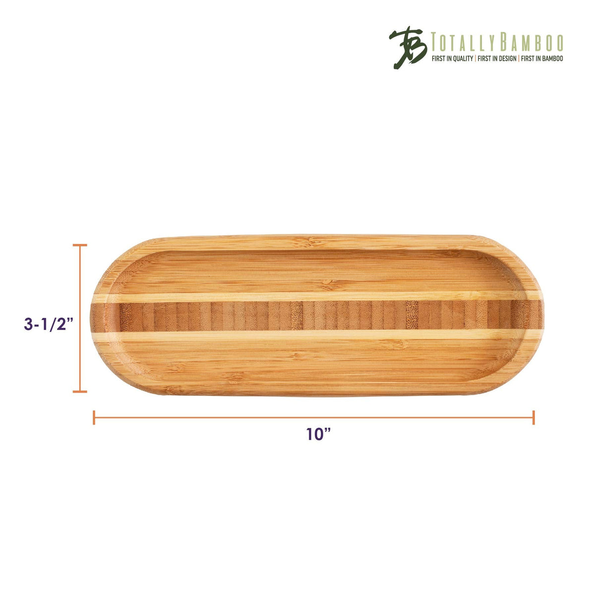 Totally Bamboo Catch-All Spoon Rest with Inlay Design