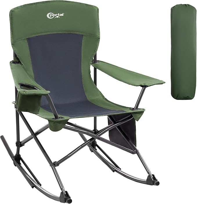 Portal Outdoor Rocking Chair Camping Folding Portable Rocker