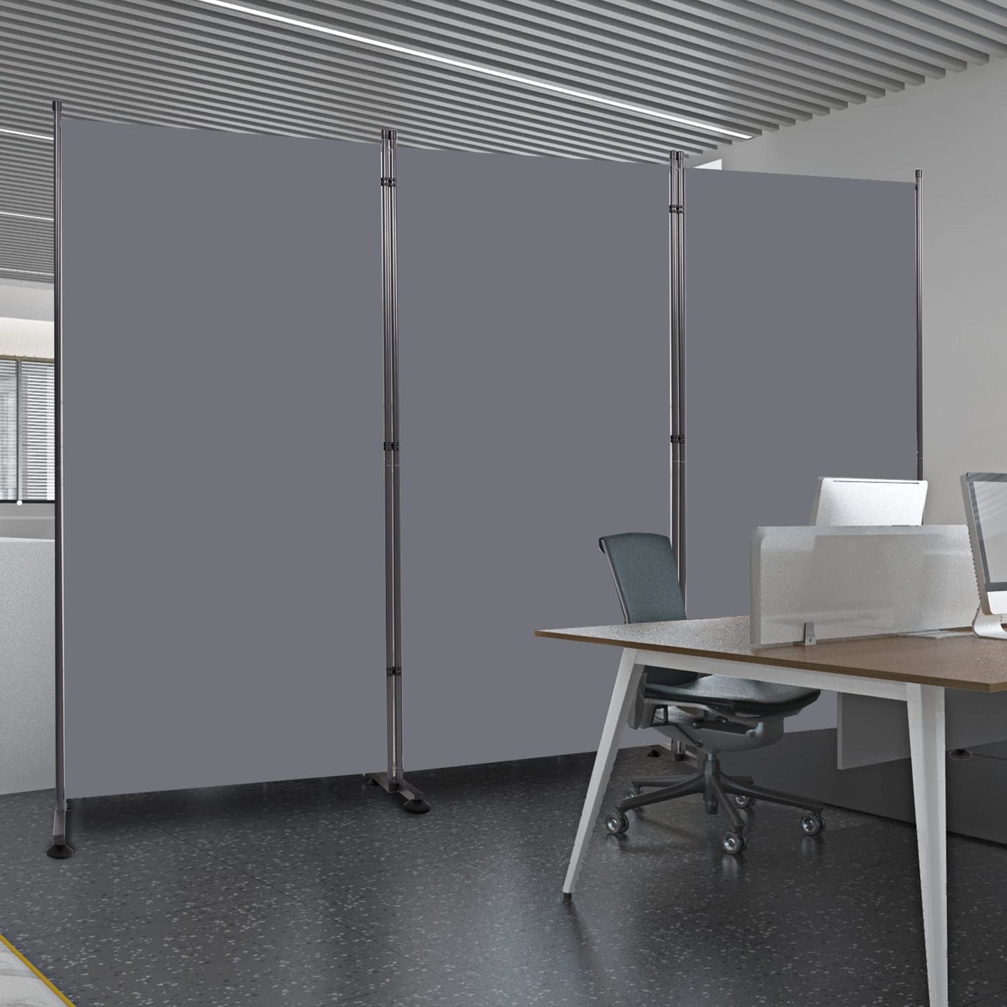 Room Divider 6FT Folding Privacy Screens, 3 Panel Partition Room Dividers w/Freestanding Design, Portable Wall Divider for Room Separtation, Fabric Screen Panel for Home Office Bedroom Dorm