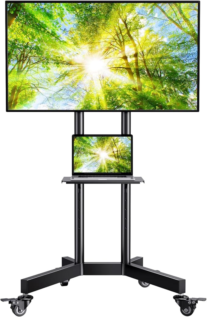 PERLESMITH Rolling TV Stand