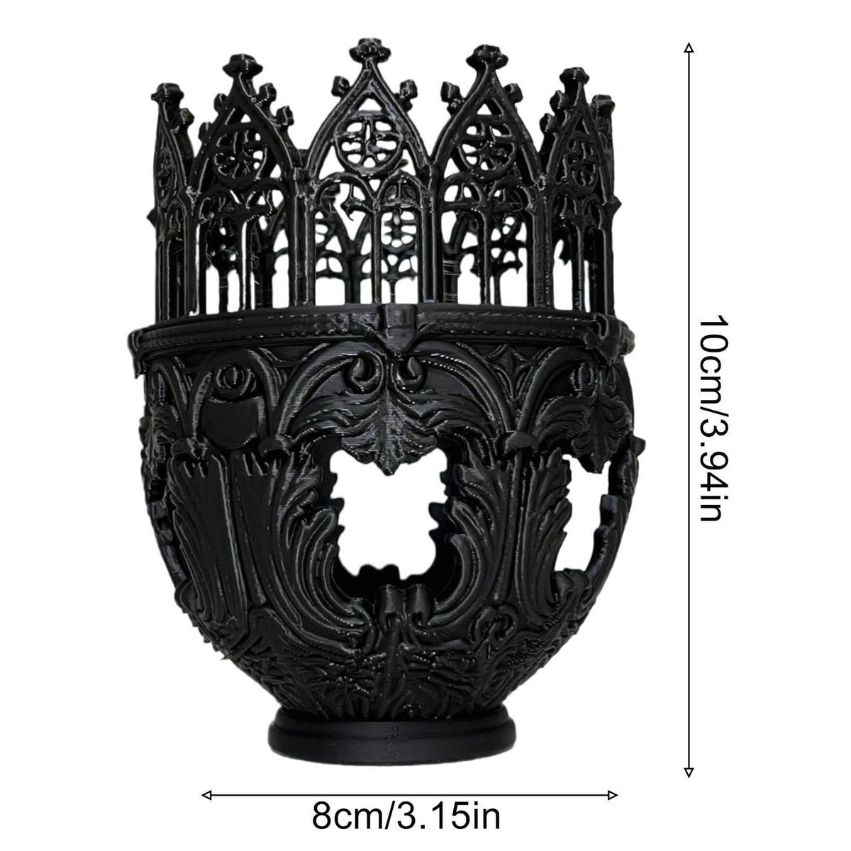 Candle Holders for Pillar Candles - Cathedral Design Centerpiece - Candlestick Holder | for Home Dinner Room Fireplace Mantel Farmhouse Wedding