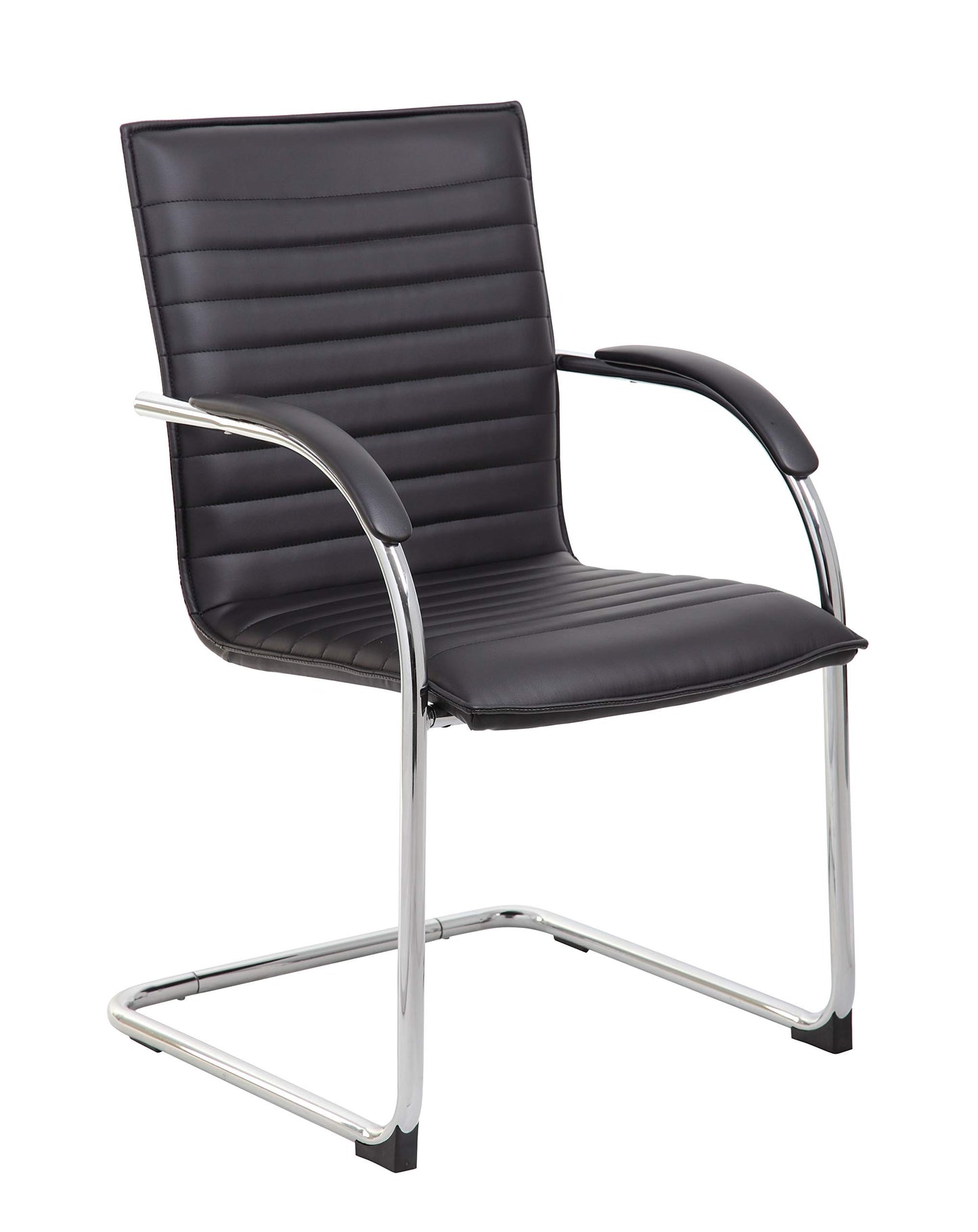 Boss Office Products Vinyl Side Chair (Set of 2), Black