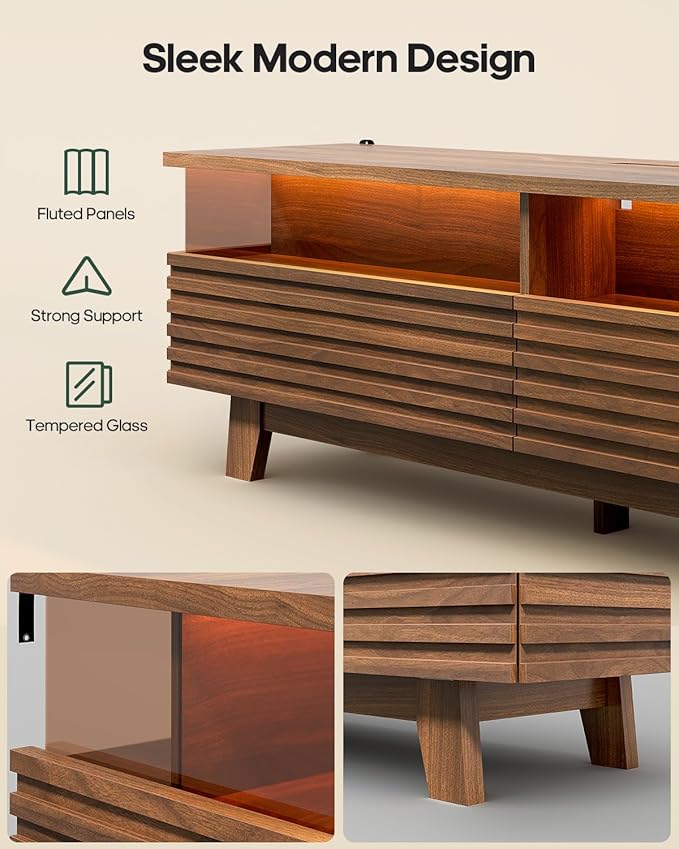 HAUOMS 59" TV Stand for Living Room