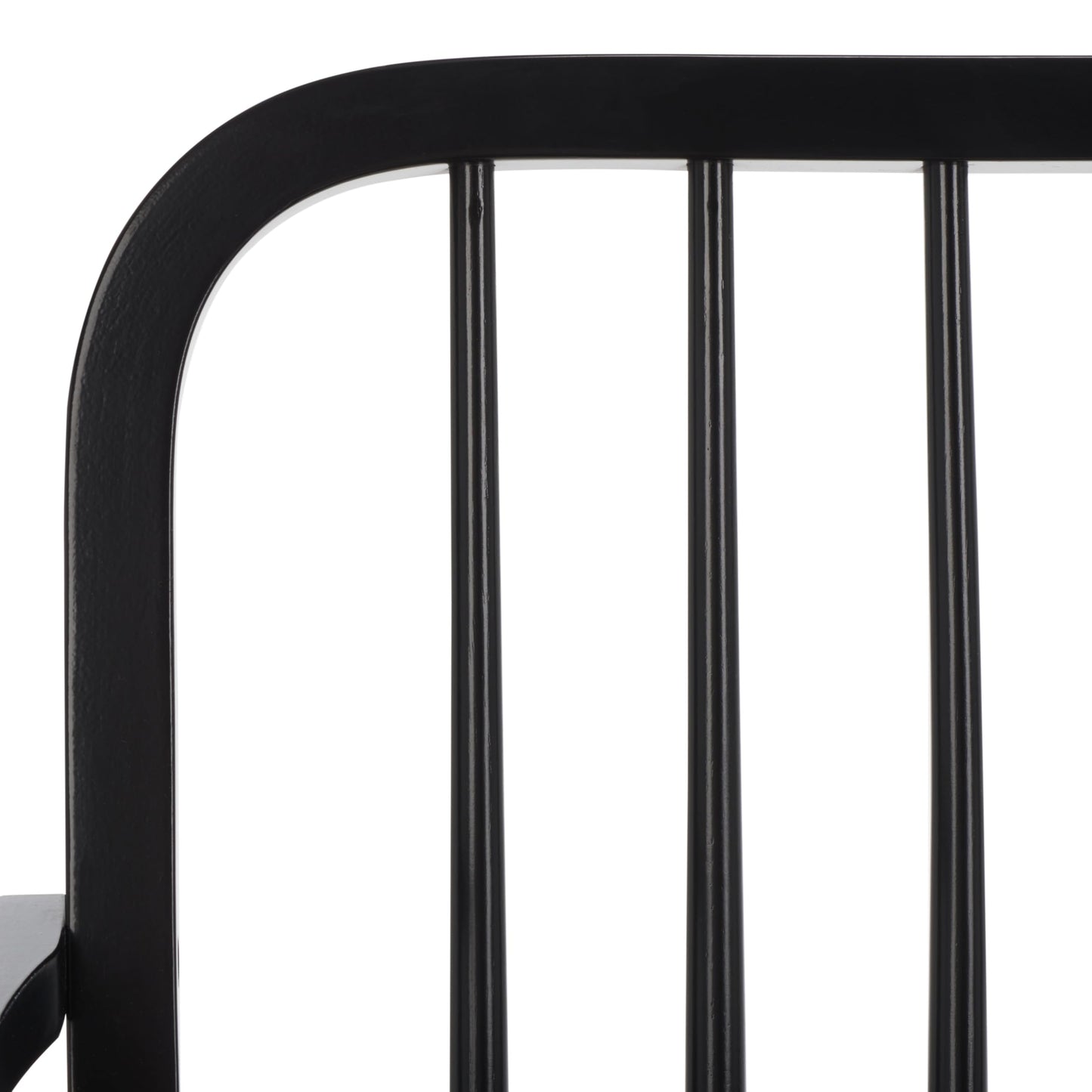 SAFAVIEH Home Collection – Lucilia Spindle Bench, Black Solid Wood Entryway or Dining Bench, Windsor Style Seating (BCH8501C)