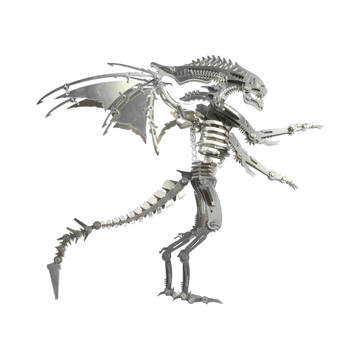 KOLOTESANE 3D Metal Puzzle for Adults, Alien Beast Animal Mechanical Model Kit, Precision Laser-Cut DIY Assembly Desk Sculpture, Unique Steampunk Home Decor Gift for Men and Teens