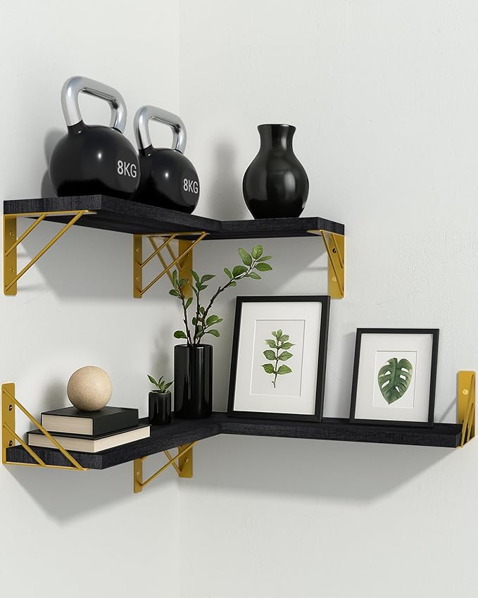 BAYKA Floating Shelves for Bedroom Decor, Wall Shelves for Storage, Wall