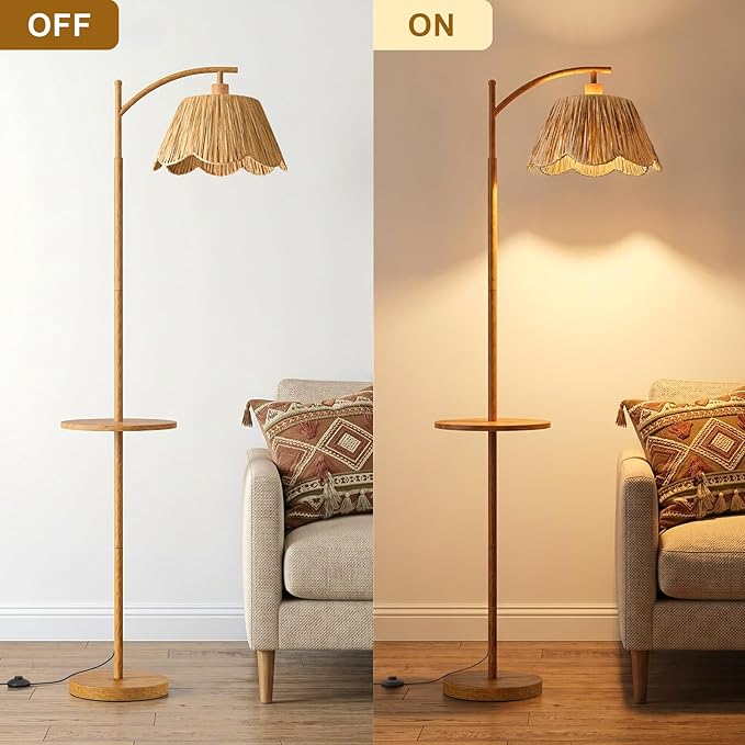 Oneach 63.5" Floor Lamp with Table