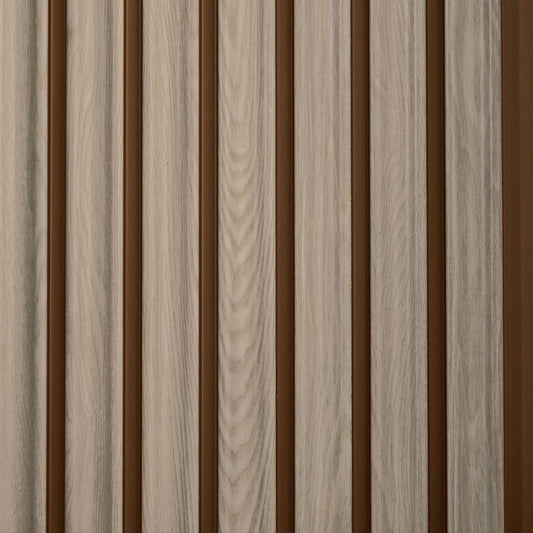 From Plain To Beautiful In Hours MG-1018-SAM-2p Fluted Wood Slat Walls, Simply White, 3 in x 9 in Sample (Pack of 2)