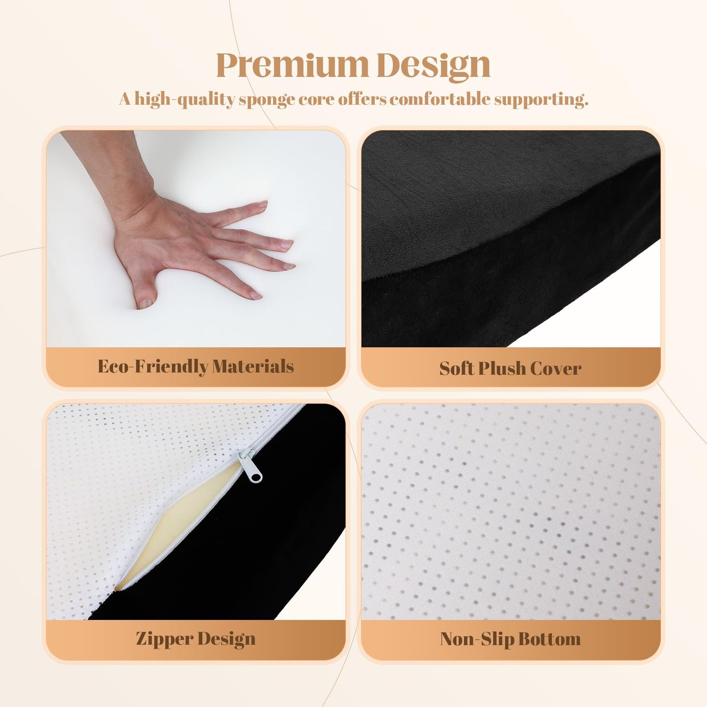 FAHKNS Lash Bed Topper, Ergonomic Lash Bed Foam Topper, High Density Foam Massage Table Pad, Curvy Esthetician Mattress, Washable Massage Table Padding Cushion for Beauty Salon, 70.8in×23.6in, Black