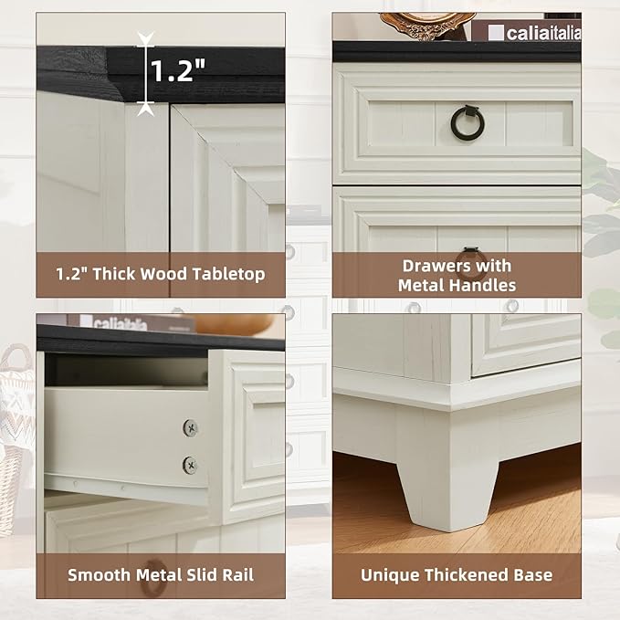 Joaxswe Farmhouse 5 Drawer Dresser