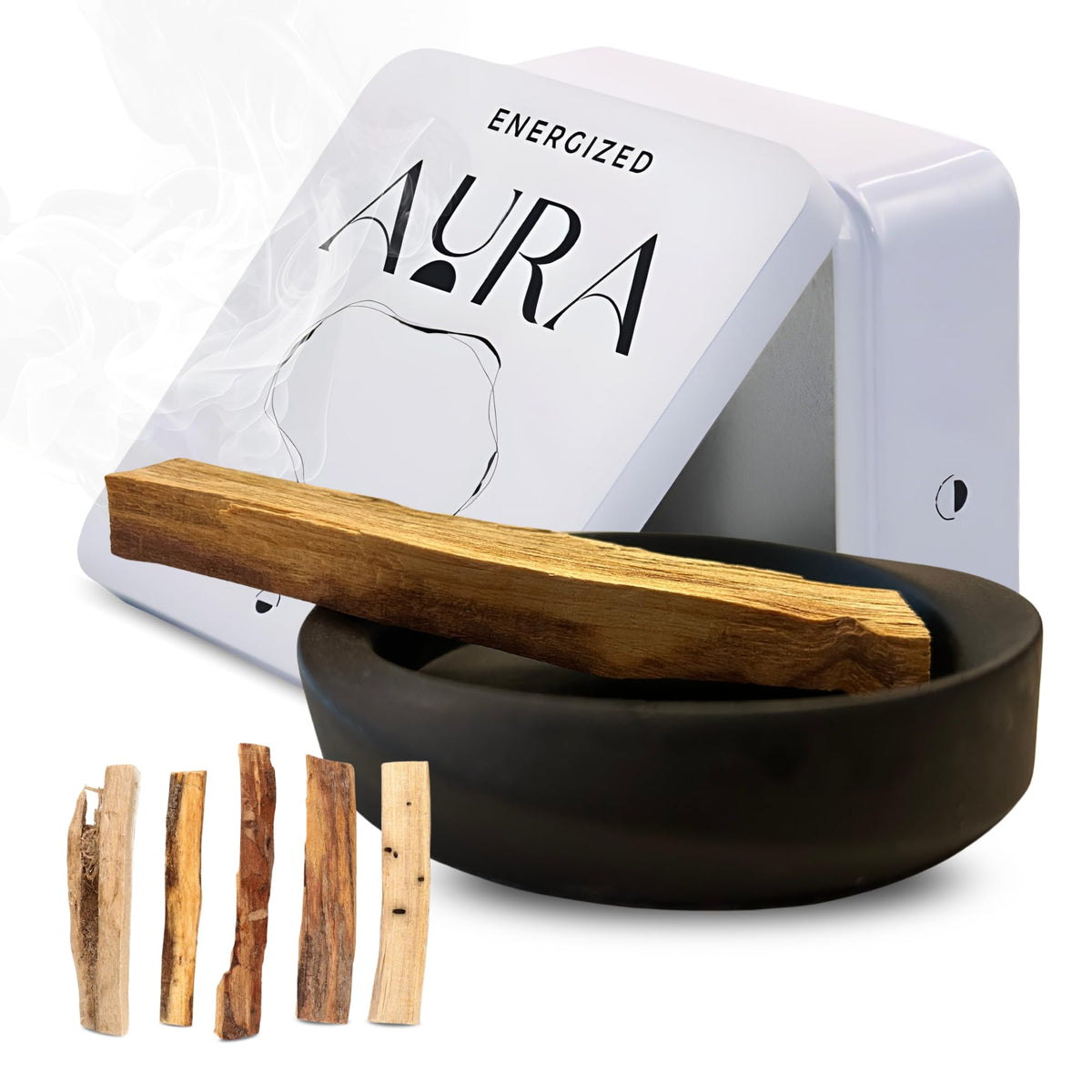 5 Palo Santo Sticks - Palo Santo Holder - Palo Santo Burner - PaloSanto Sticks with Holder - Palosanto Stick - Meditation Accessories