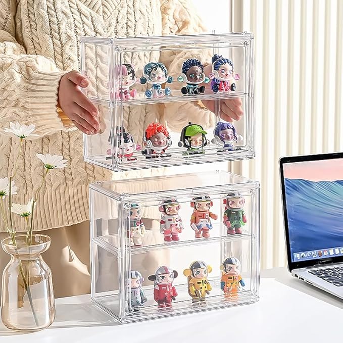 BOHOIDEE 2 Tiers Clear Display Case