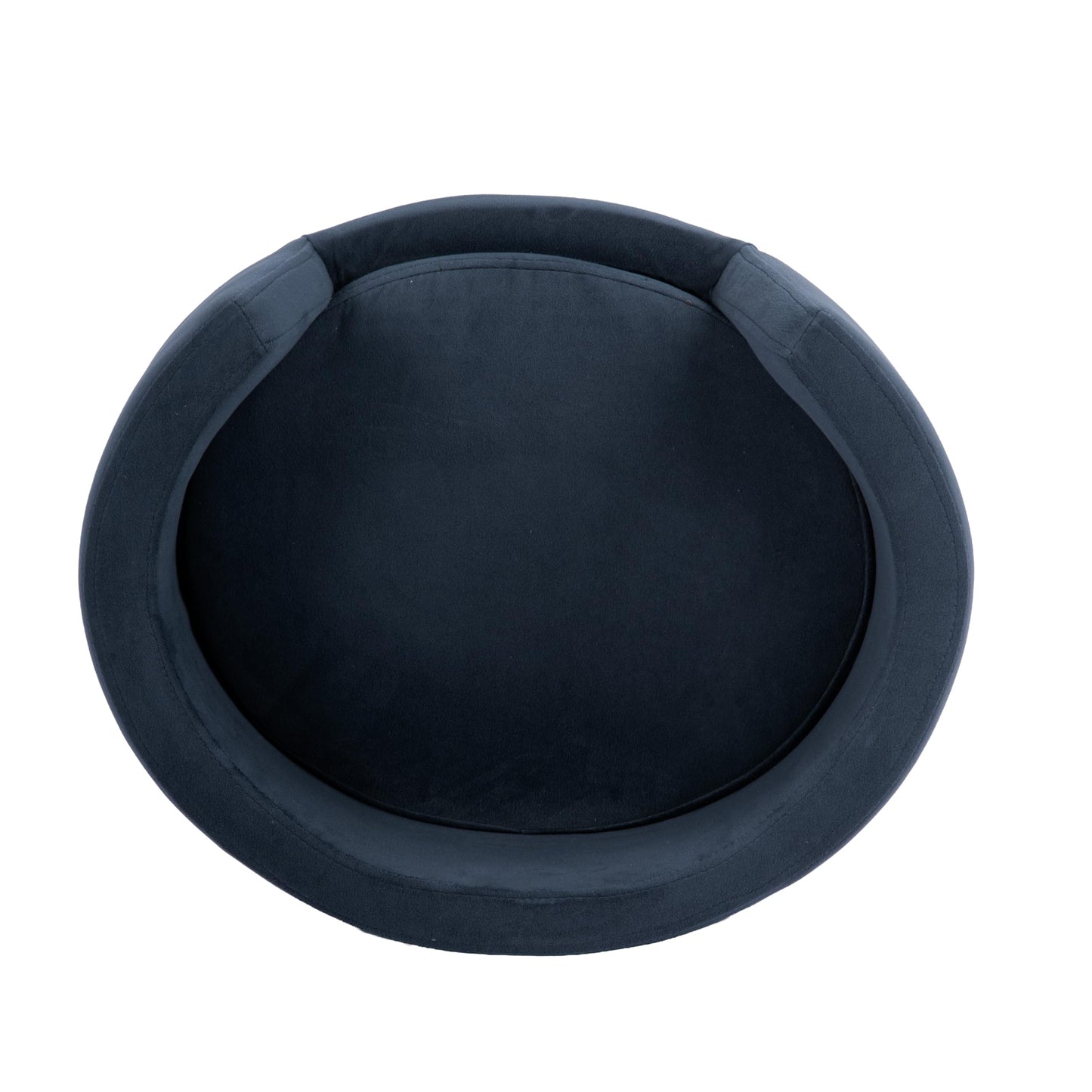 HomePop Curved Upholstered Pet Bed - Blue Velvet