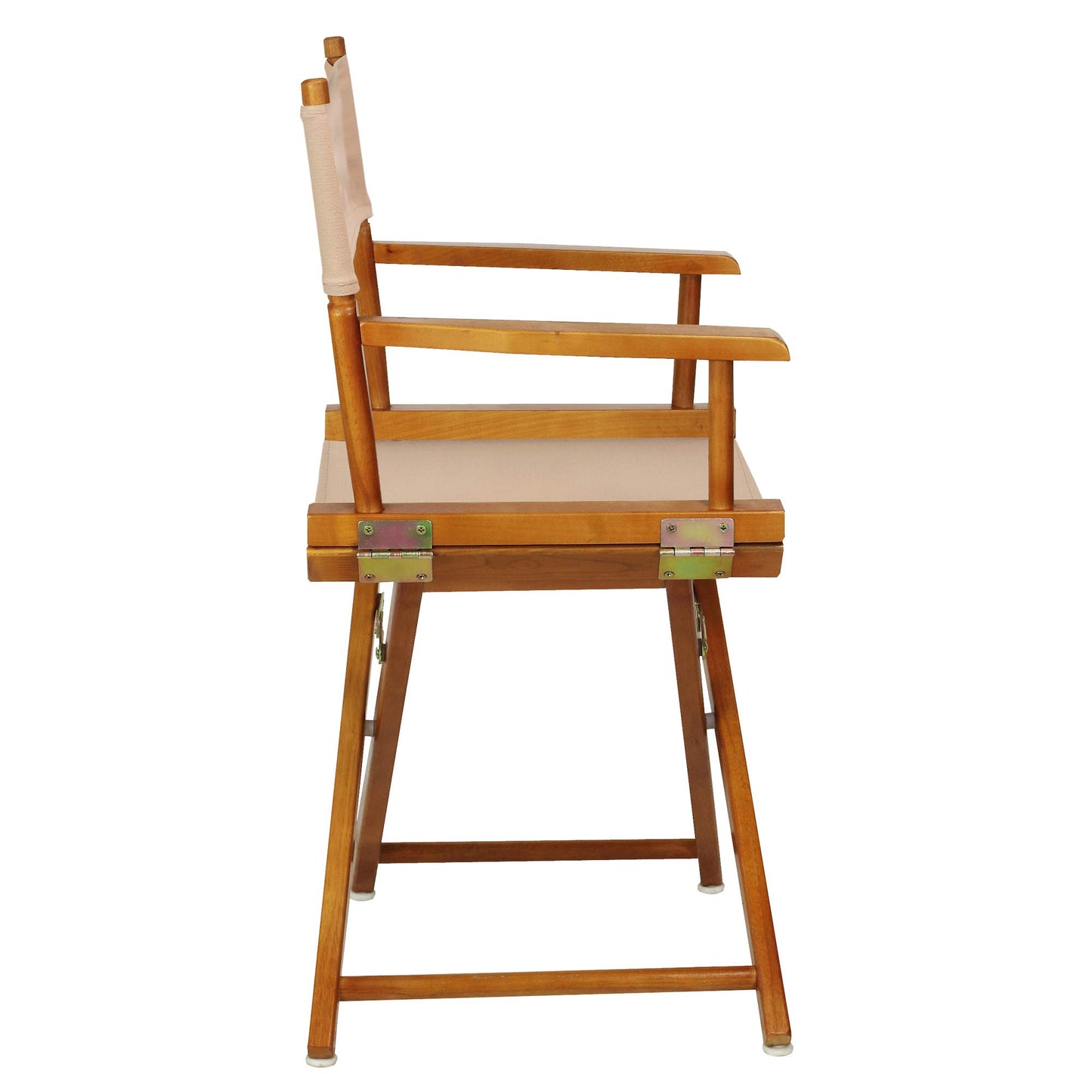 Casual Home Director's Chair ,Honey Oak Frame/Tan Canvas,18" - Classic Height