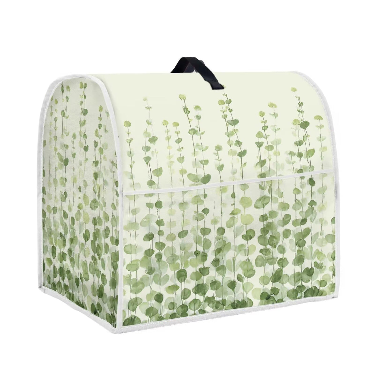 HUISEFOR Green Leaf Stand Mixer Cover Dust Protective Fresh Stand Mixer Covers For Kitchen Aid 4.5-5 Quart Mixers Dustproof Cloth Cover for Small Appliance Protector Kitchen Decoration