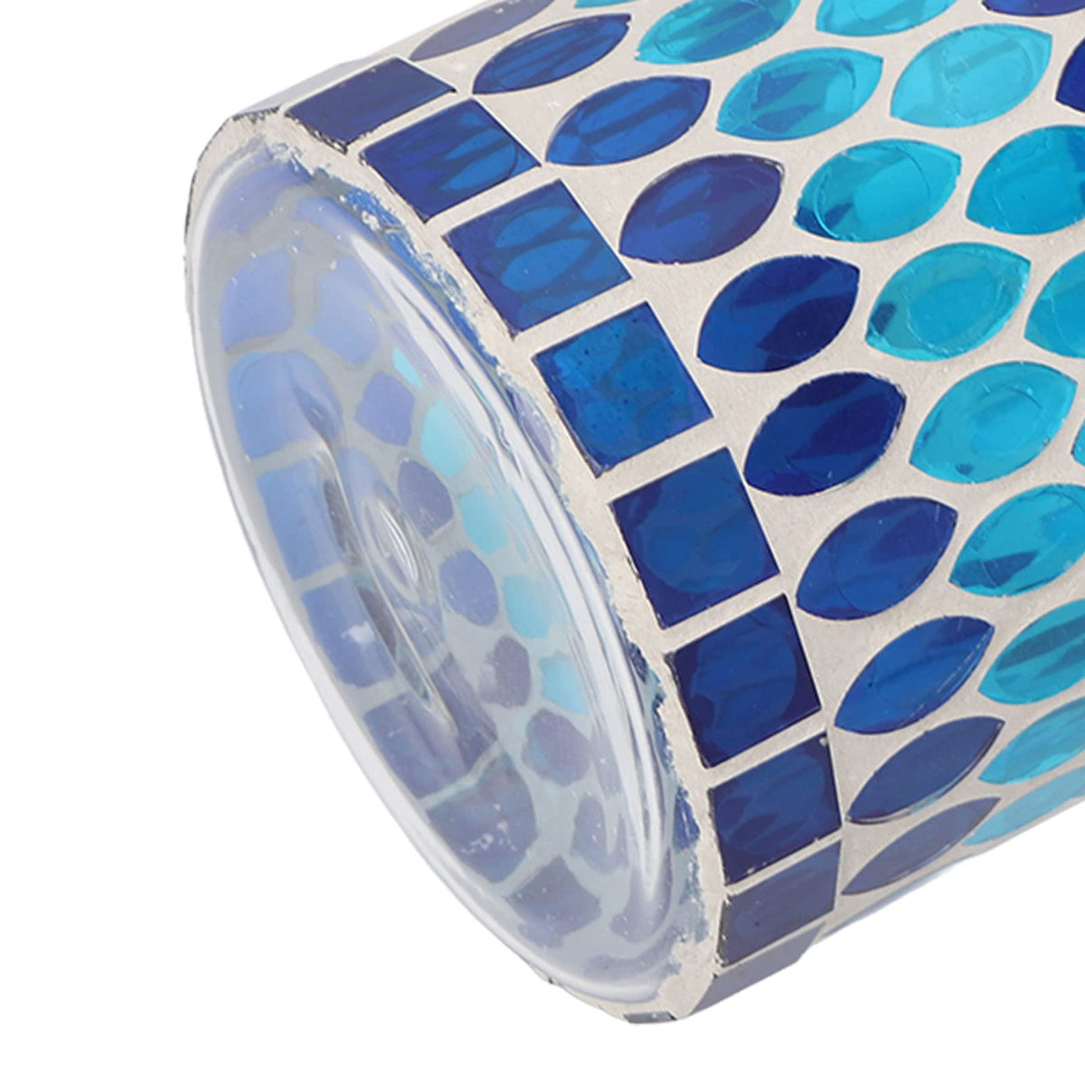 Glass Votive Candle Holder for Tealight, Mosaic Glass Tealight Candle Holder, Handmade Romantic Aromatherapy Candle Lamp Candle Jar Cup for Wedding Centerpiece Party Table Decorations