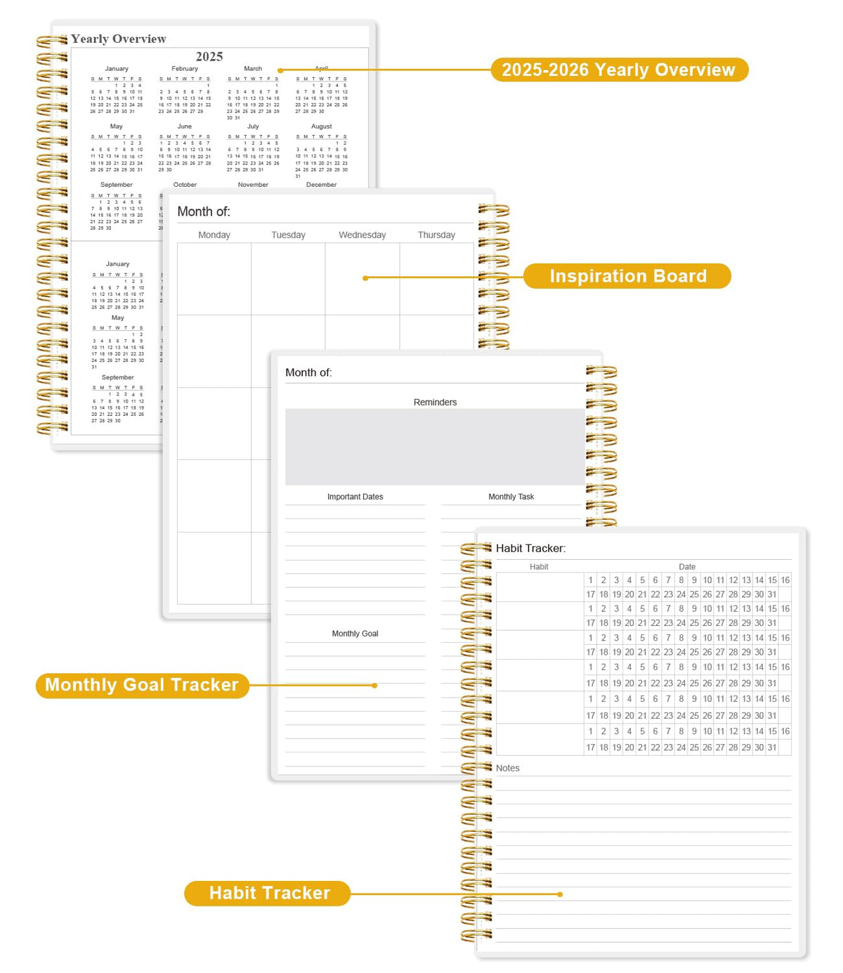 Academic Planner for 2026-2027 or Anytime - Undated Weekly Student Planner For Homeschool, High School, College & Nursing Students, 200 Pages, 8.5" x 11", Blue