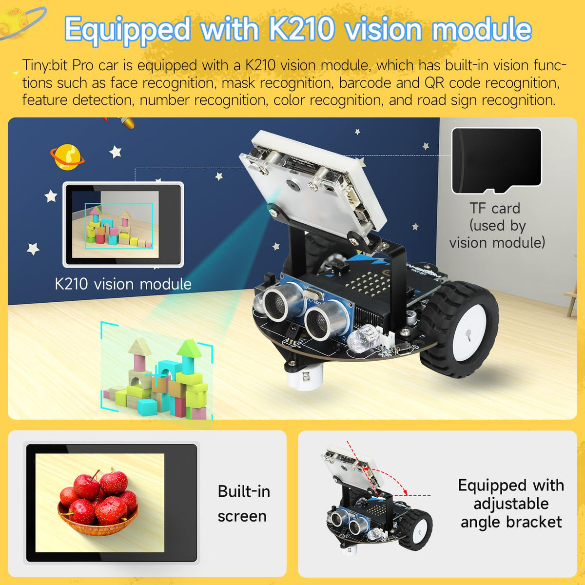 Yahboom Robot Car Adopts MakeCode Graphical Programming, K210 Module Adopts MicroPython Programming