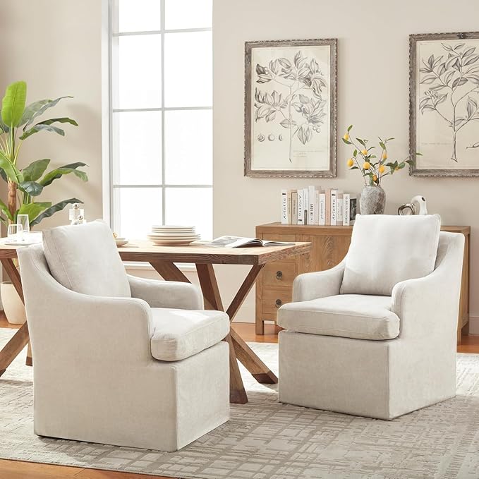 VKNOW Upholstered Dining Chairs, Modern Kitchen Chairs Dinner Chairs