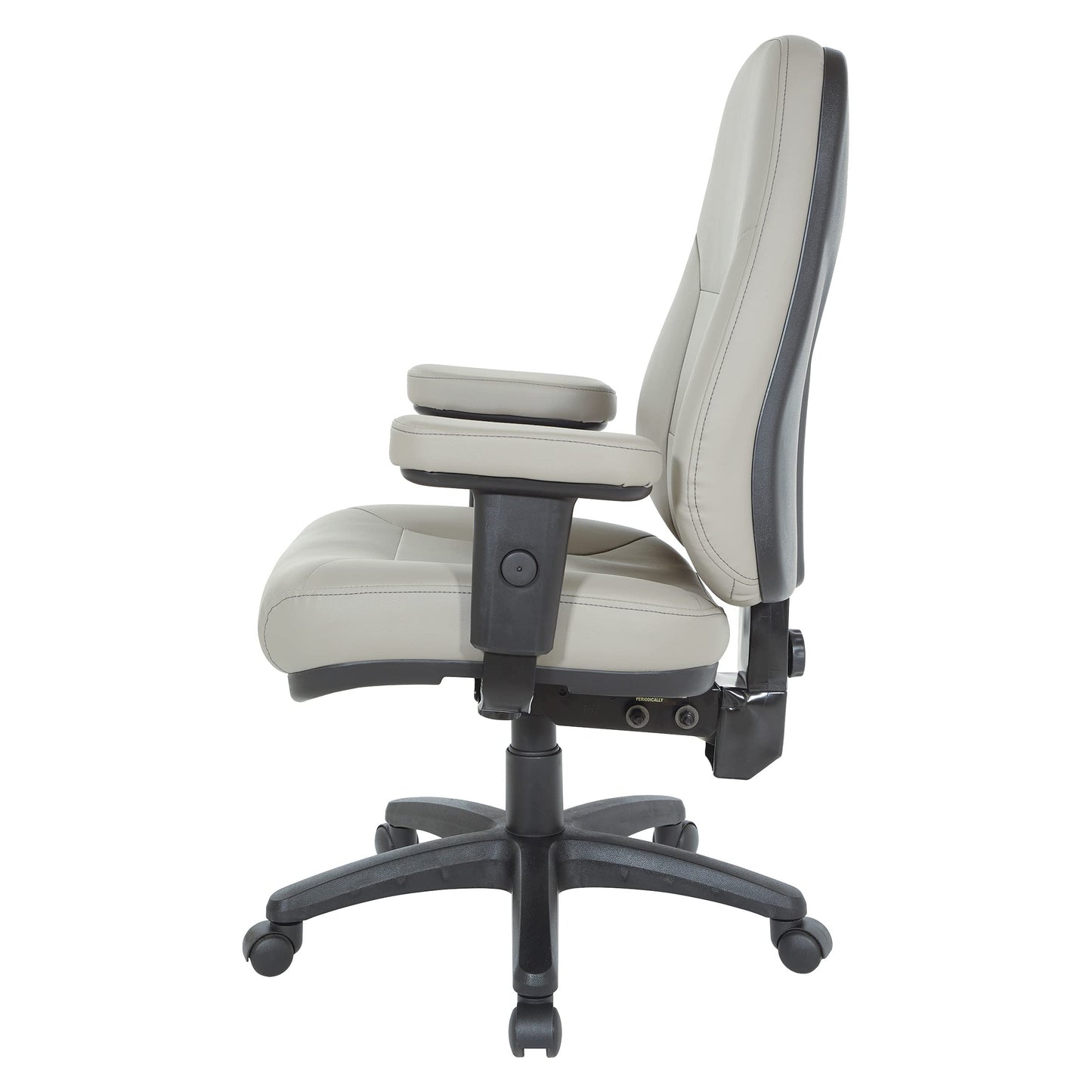 Office Star EC Series Professional Executive Ergonomic High Back Office Chair with Dual Function Control, Padded Contour Seat and Adjustable Padded Arms, Dillon Stratus