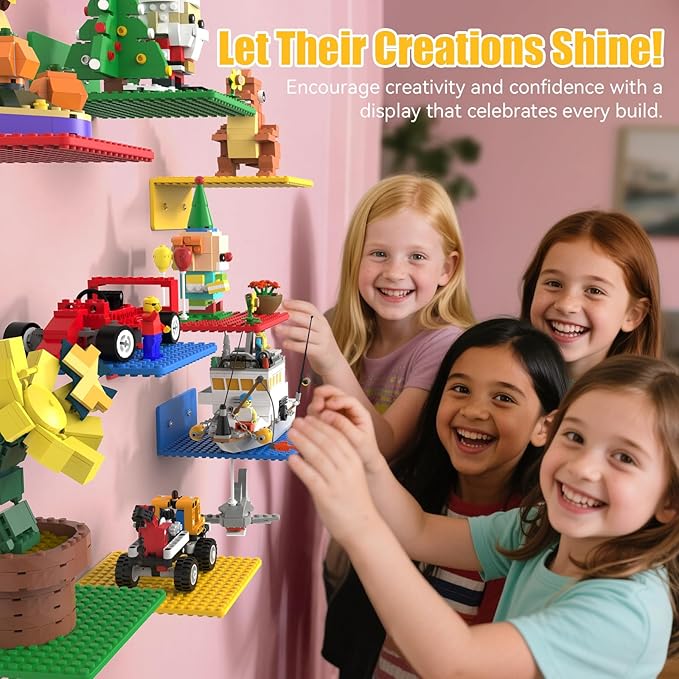 8-Pack Small Floating Shelves for Wall Compatible