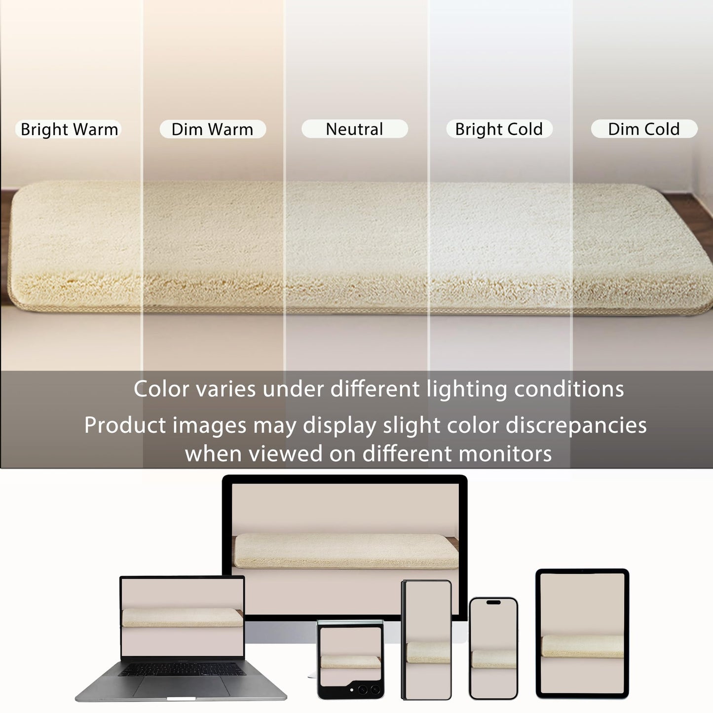 PURE ERA Carpet Stair Treads Ultra Plush 9.5" X 30"Soft Bullnose Indoor Stair Protectors Pet-Friendly Non-Slip Skid Resistant Tape Free Washable Reusable(2 Pieces,Beige)