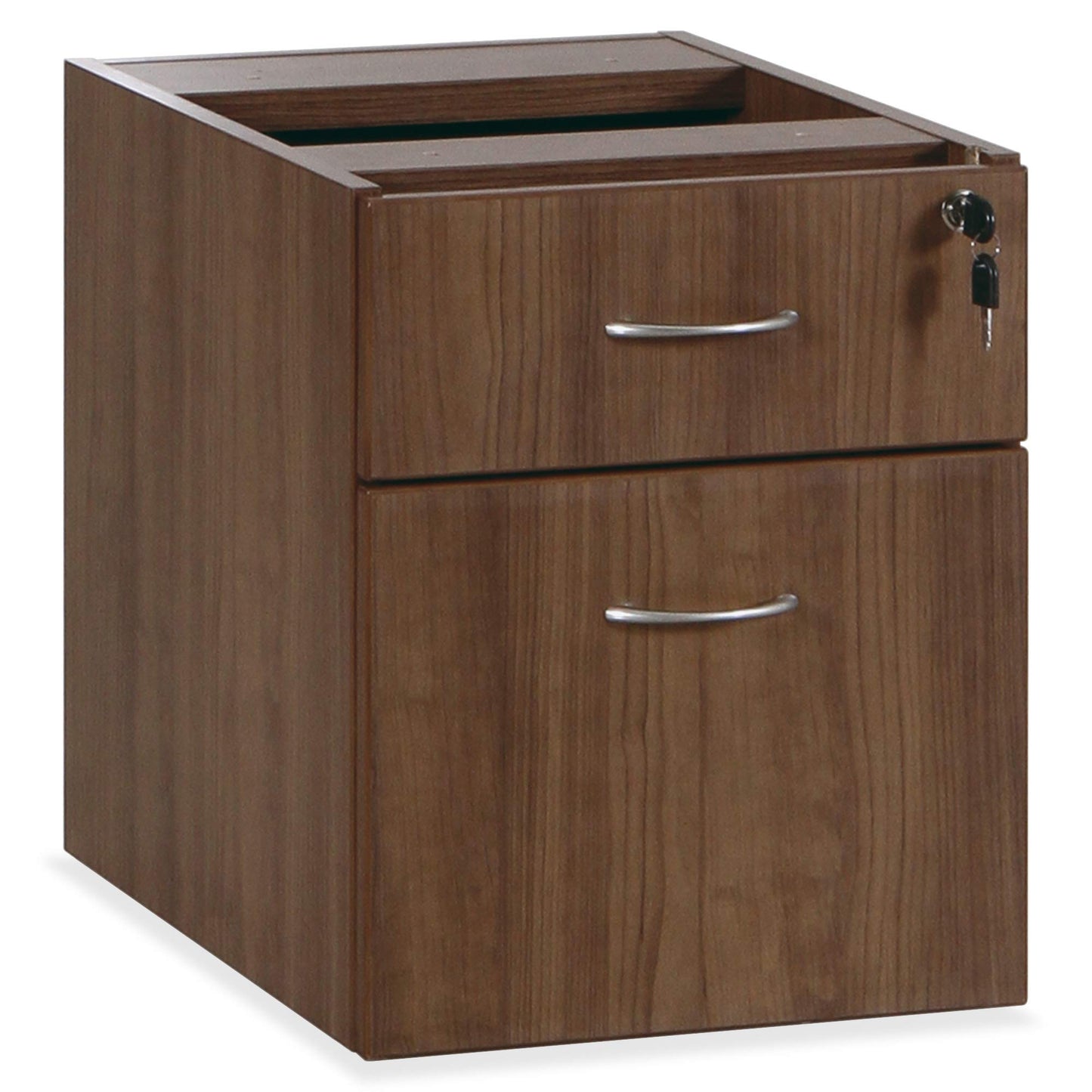 Lorell Essentials Series Walnut Hanging Pedestal