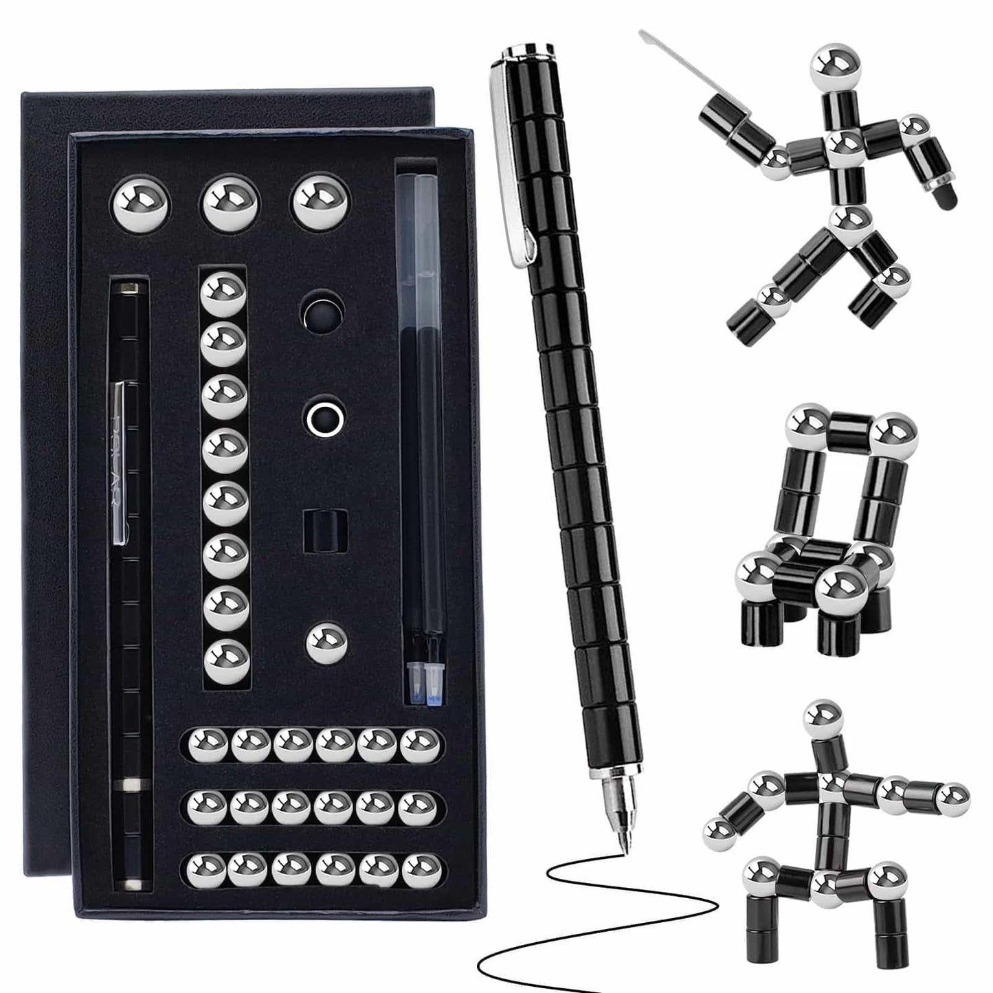Gifts for Men Fidget Pen: Ideal Father's Day Mother's Day Graduation Gift Set,Cool Office School Desk Toy for Teens Adults, White Elephant Gifts, Cool Gadget for ADHD Men Women,Best for Stress Relief