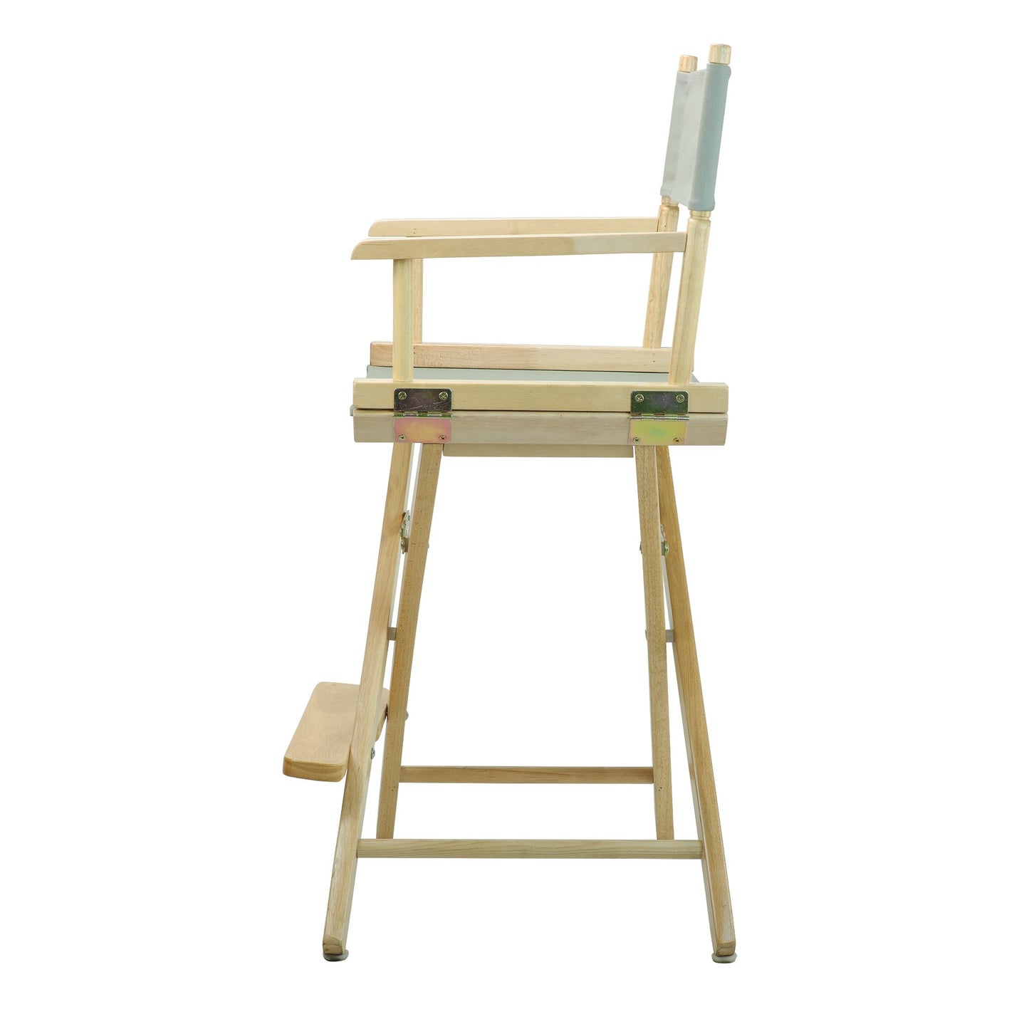 Casual Home 24" Director's Chair Natural Frame with Grey Canvas, Counter Height