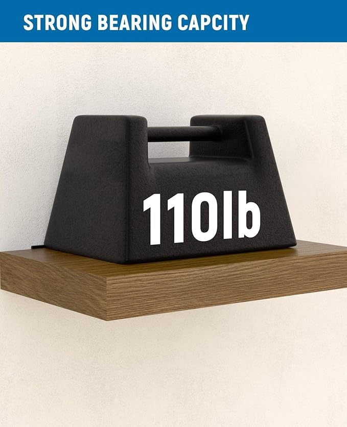 LEOPO 20-Pack 10 inch Floating Shelf Brackets, Hidden Shelf Bracket